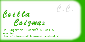 csilla csizmas business card